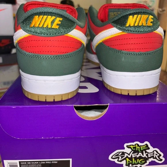 Nike Dunk Low Green and Red Sneakers sonic lo sb - Picture 2 of 4